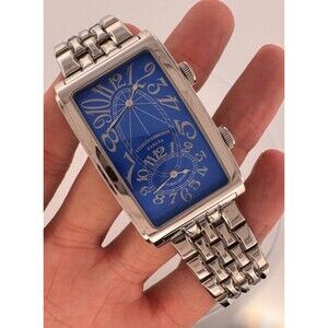 CUERVO Y SOBRINOS y Sobrinos Prominente Dual Time A11122 watch men blue dial